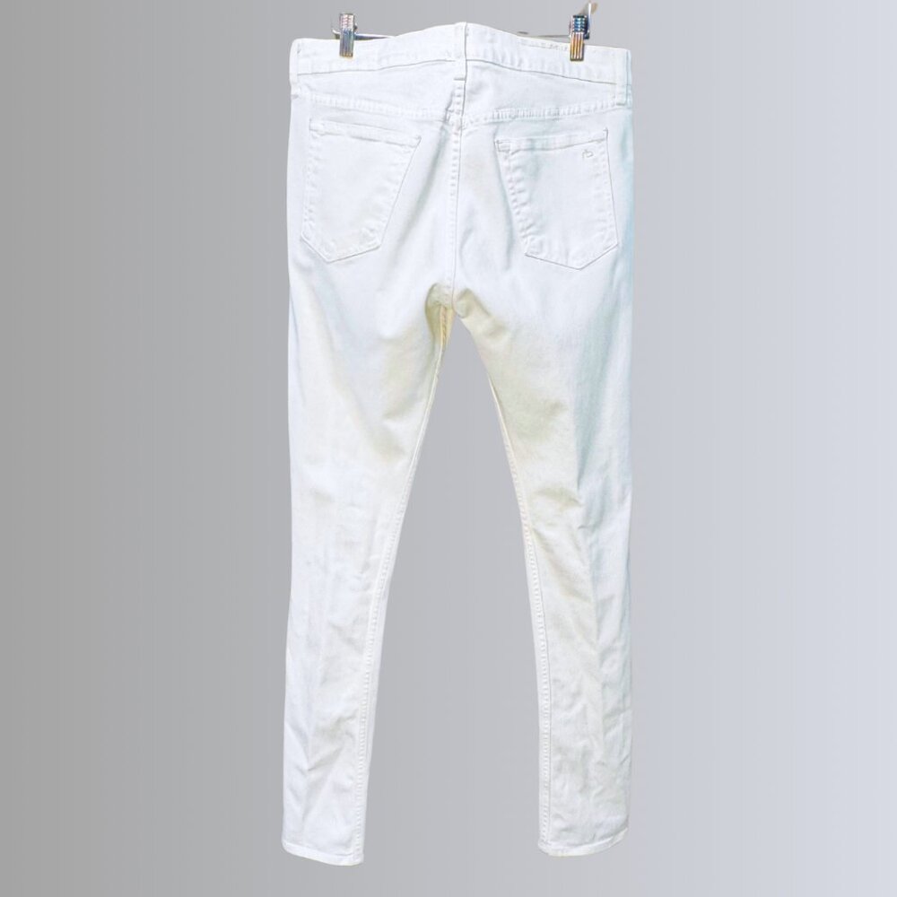 rag & bone Men's White Extra-Slim Jeans - 32 - Picture 11 of 16